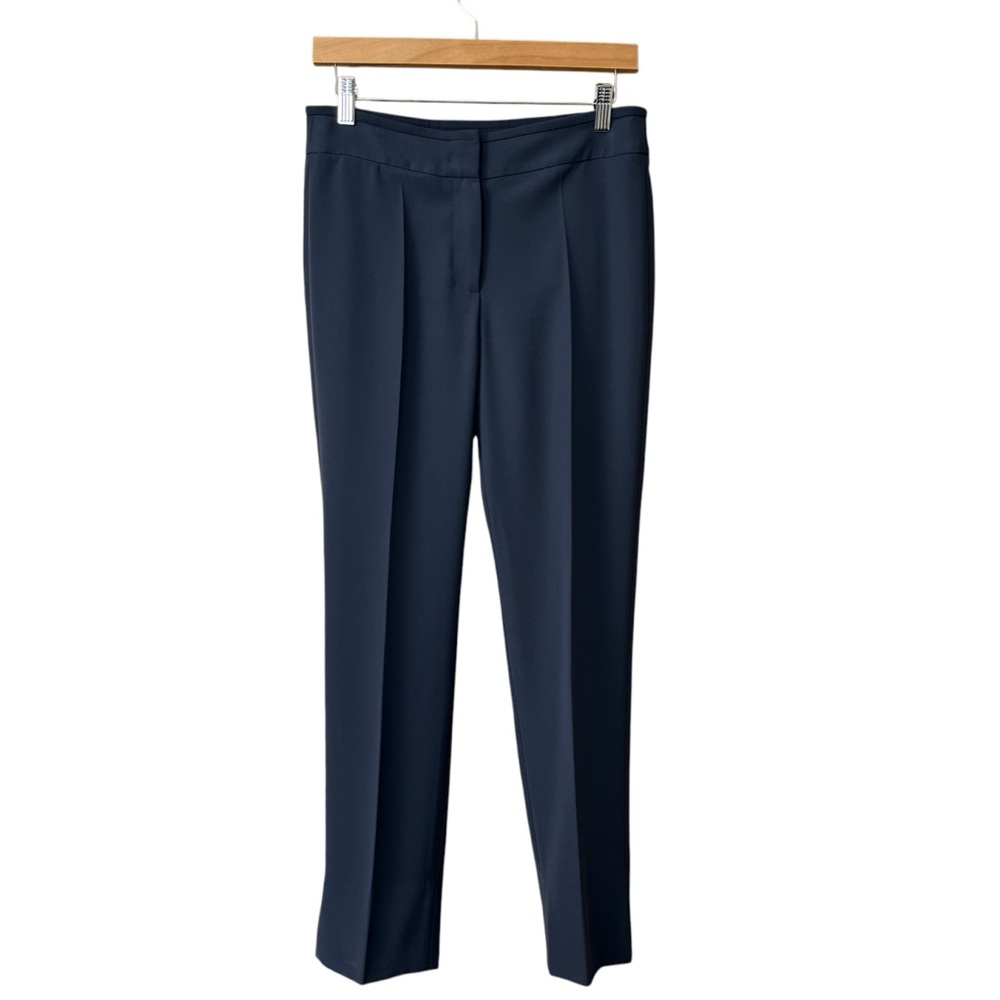 Armani Collezioni Blue Pleated Slacks‎ Dress Pants Slim Straight Leg Women’s 4